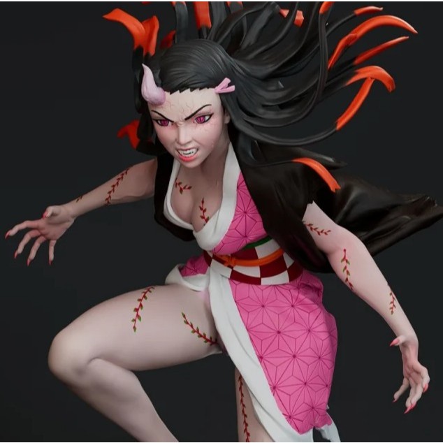 Nezuko Kamado Demon Slayer Statue Figure Full Resin