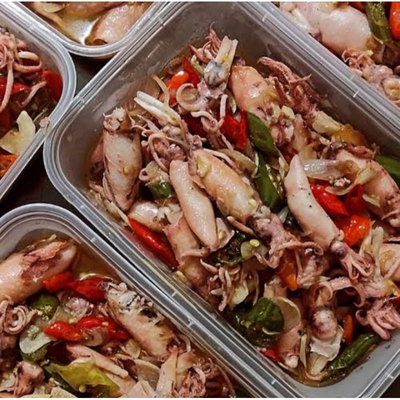 

tumis ikan asin cumi pedas