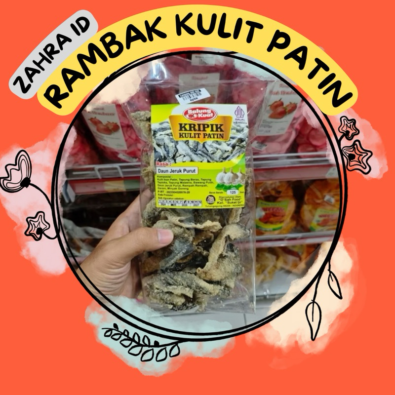 

125GR KERUPUK RAMBAK KULIT IKAN PATIN BALUNG KUAT RASA DAUN JERUK - OLEH-OLEH TULUNGAGUNG