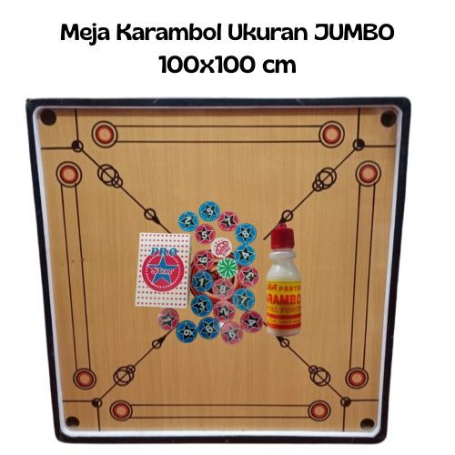 Karambol Ukuran JUMBO 100X100 berkualitas..bonus kristal & biji karambol free bubble dan fragile