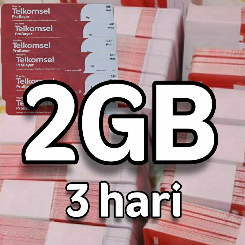 Voucher Telkomsel 2GB 3hari Zona 3 Kalimantan
