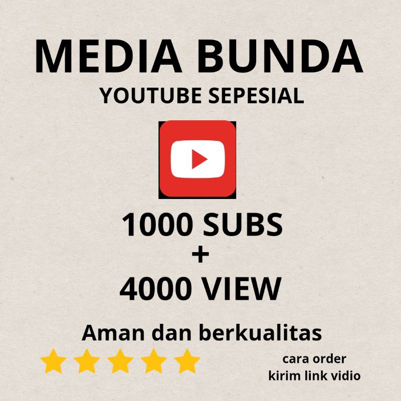 SUBSCRIBER YOUTUBE + VIEW YOUTUBE TERMURAH PERMANEN