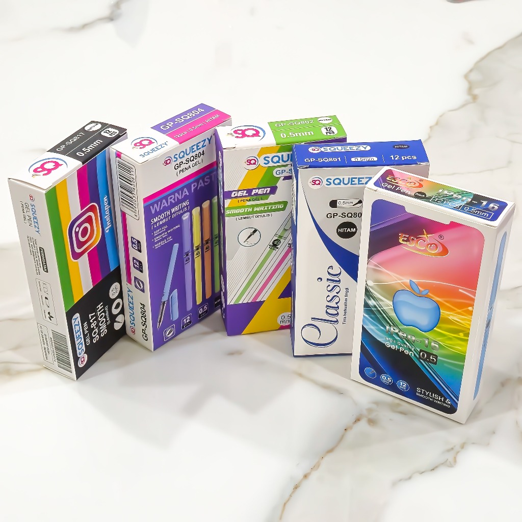 

1 LSN / 12 Pcs Gel Pen Apel iPen