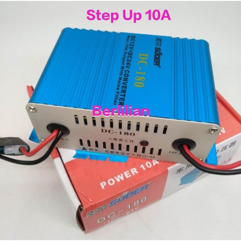 Inverter 10A DC 12V - 24V / Step Up 10Amper DC 12V to 24V