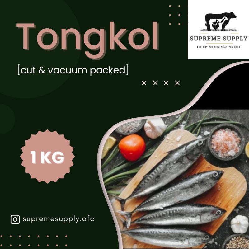 

PREMIUM Ikan Tongkol Potong 1 kg | Fresh Halal Organic Tongkol Mackerel Fish Seafood Segar Frozen