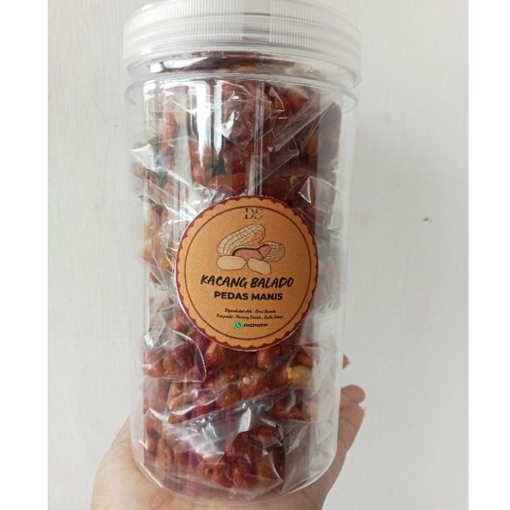 

Kacang Balado Pedas Manis isi 20 pcs kemasan Toples