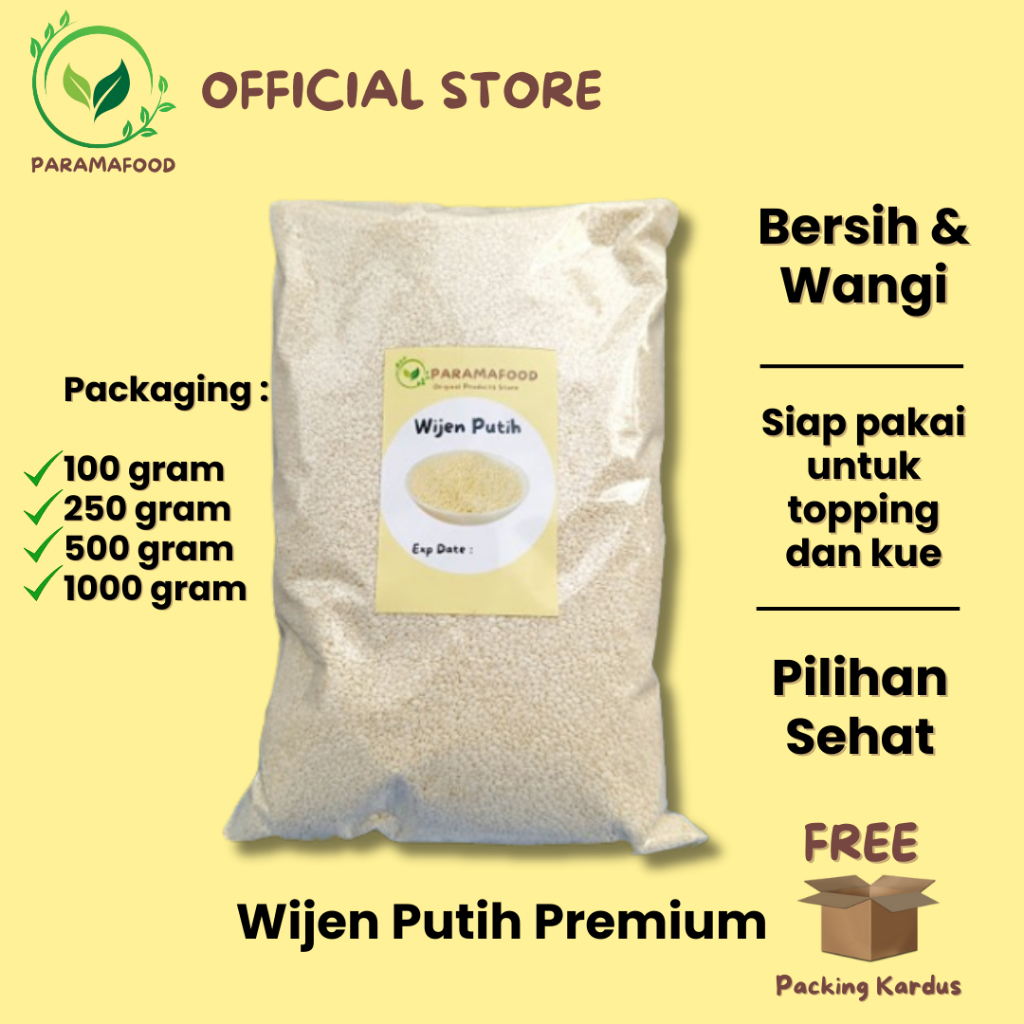 

Wijen Putih Super Premium 1 kg 500 gr 250 gr 100 gr
