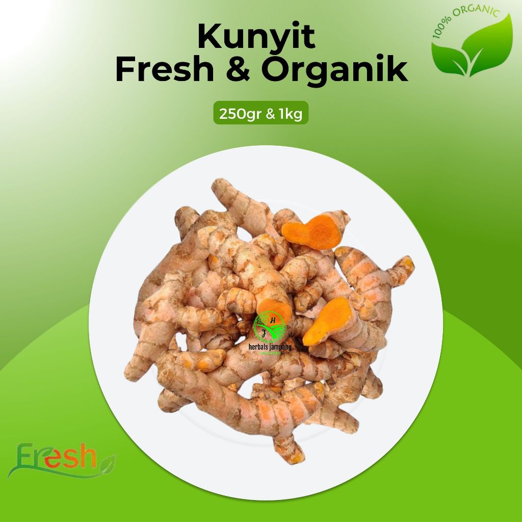 

kunyit segar organik kemasan 250gr dan 1kg