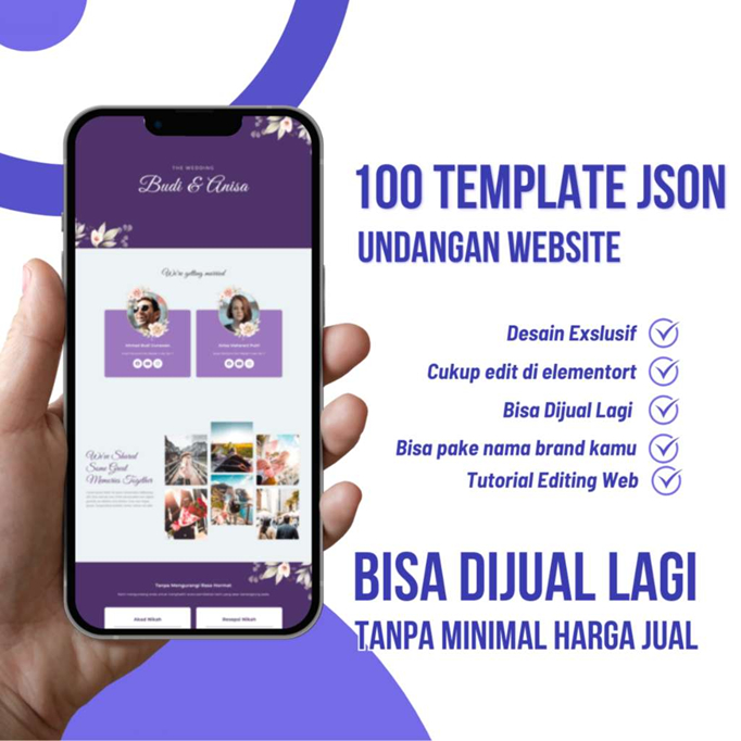 100 TEMPLATE UNDANGAN NIKAH WEBSITE FORMAT JSON ALIFBATASTORE