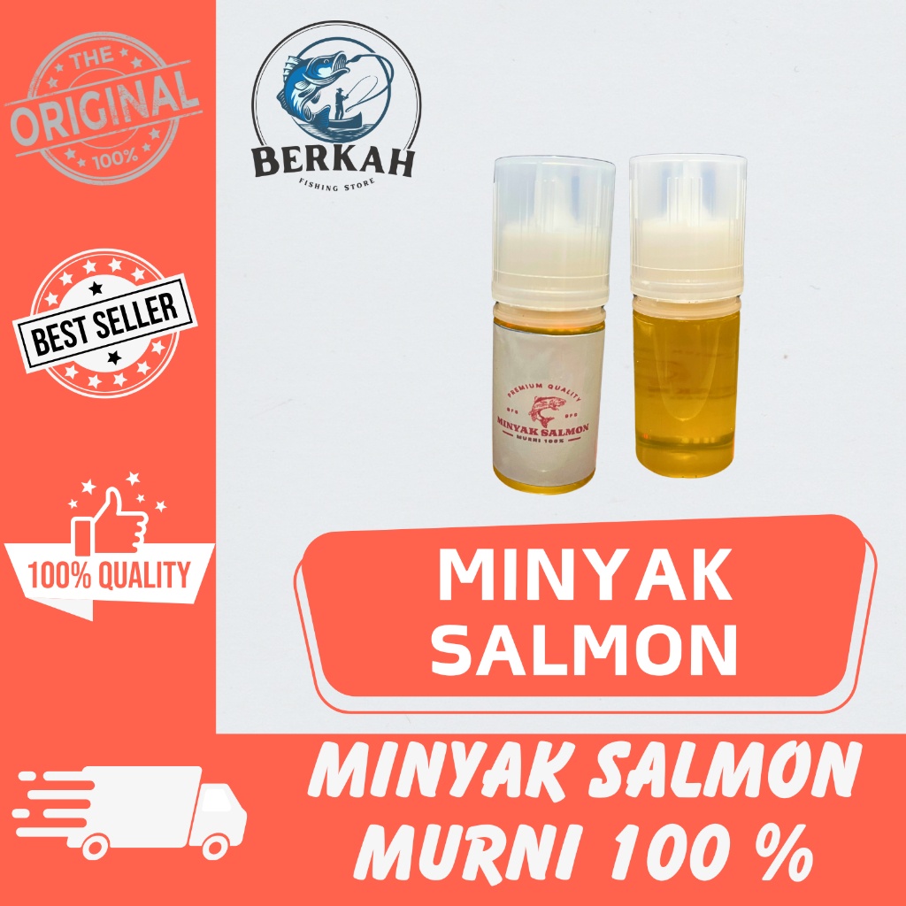 MINYAK IKAN SALMON / MINYAK SALMON / SALMON OIL MURNI 100% - UMPAN PANCING