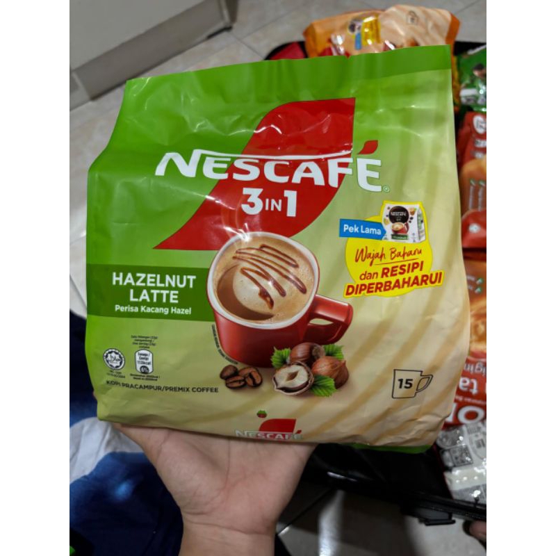 

Nescafe 3in1 hazelnut latte Malaysia