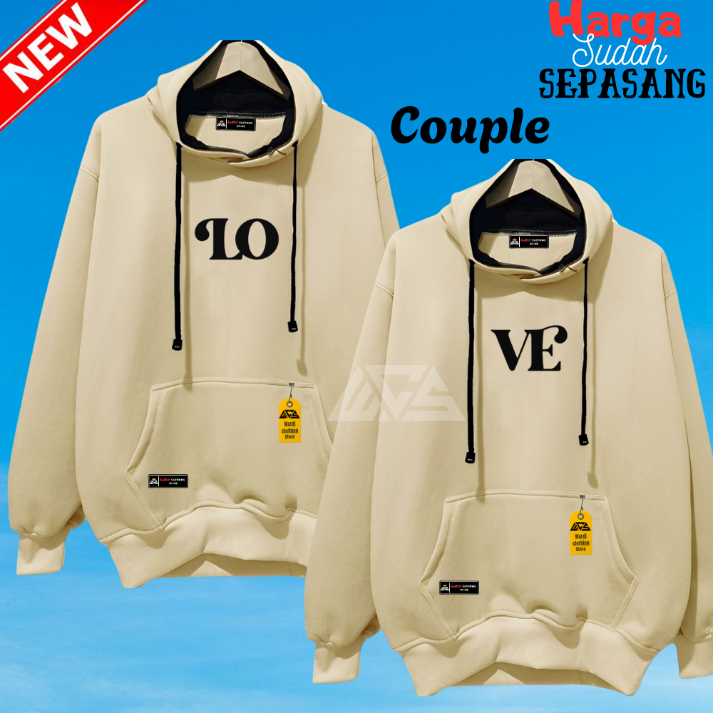 hoodie Sweater couple pasangan 2 pcs tebal / Sweater couple pacar / Hodie couple pasangan / jaket co