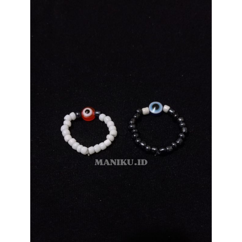 MANIKU.ID Cincin manik mata mutiara cincin Kpop