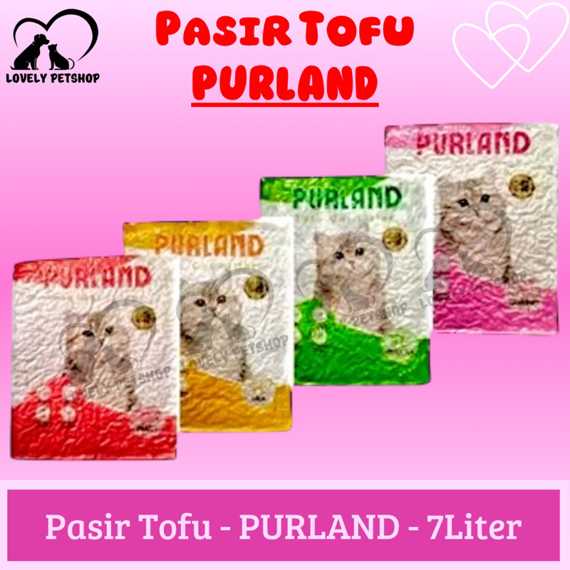 PURLAND // Tofu Soya // Pasir Tofu 7Liter - Pasir Gumpal Tofu // Pasir Kucing // Pasir Wangi