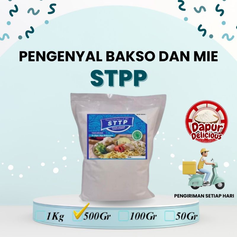 

STPP (500gr) Pengenyal Bakso Halal STPP Food Grade, Pengenyal Mie, Pengenyal sosis, Phosphate, Fosfat