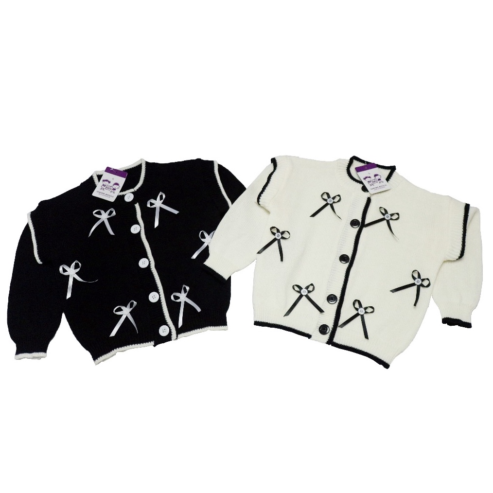 KODE F9A Cardigan Anak Perempuan Model Pita Usia 21tahun