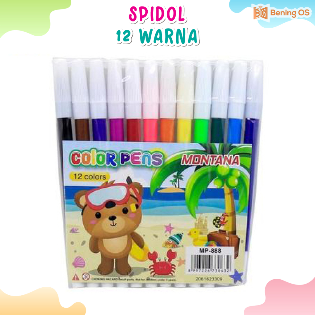 

Spidol 12 Warna - Alat Mewarnai