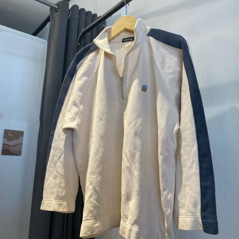 halfzip stussy vtg second