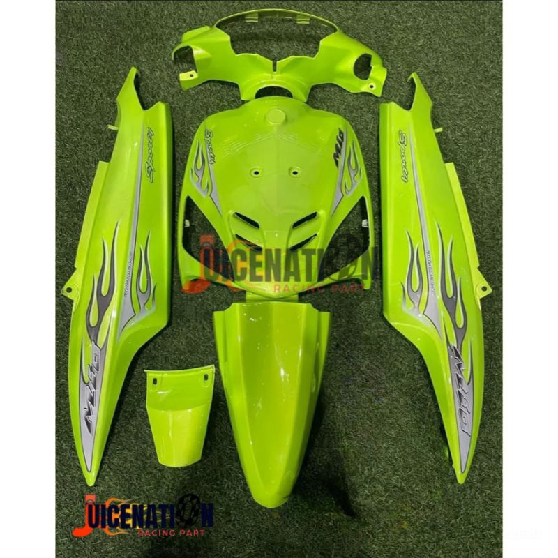 full body halus Mio sporty hijau stabilo