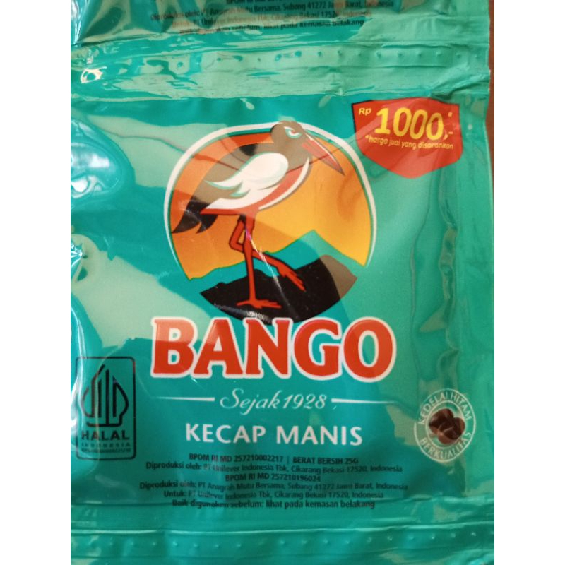 

Kecap Bango 1 renteng 12 saset