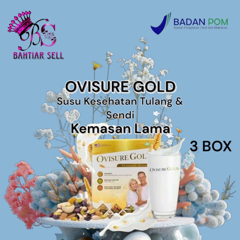 

PAKET 3 BOX OVISURE GOLD MILK SUSU OBAT TULANG DAN SENDI YANG SEHAT 100% ORI