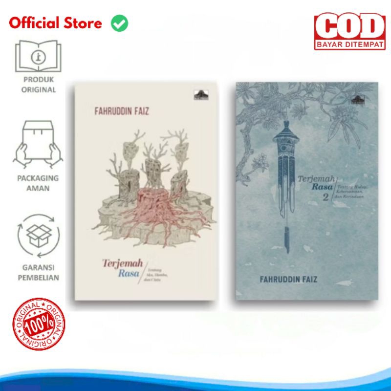 Ori Buku Terjemah Rasa Jilid 1 dan 2 Tentang Aku Hamba dan Cinta Hidup Kebersamaan Kerinduan Fahrudd