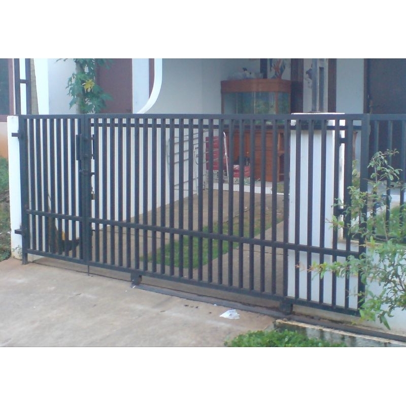 pagar dorong besi minimalis masakini