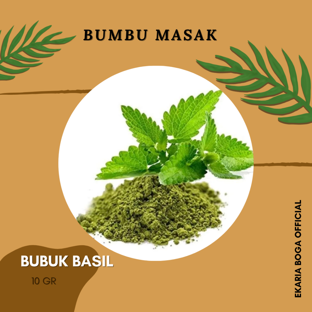 

BUMBU|BUMBU MASAK| BUBUK|BUBUK BASIL 10 GR