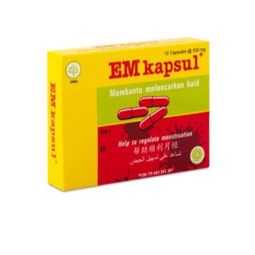 EM kapsul melancarkan haid