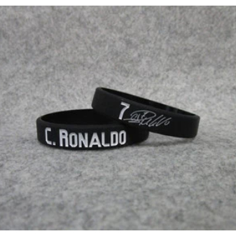 KK Gelang Bahan Silikon Desain Tanda Tangan Juventus No. 7 C Ronaldo