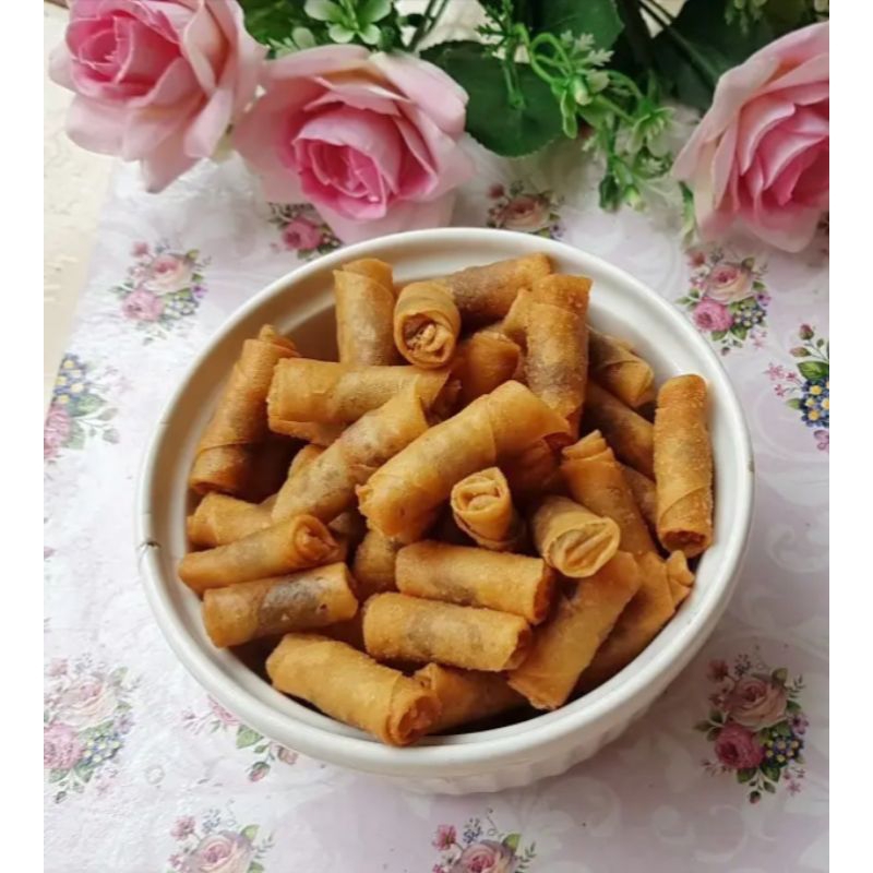 

sumpia isi abon isi 1 kg gurih dan renyah