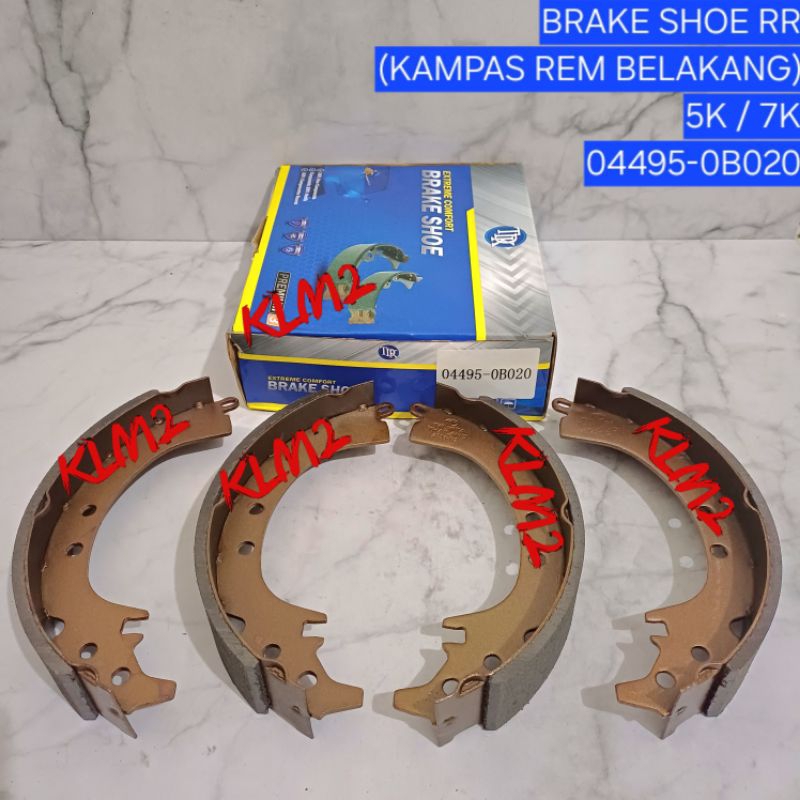 [04495-0B020/10][TDK] - KAMPAS REM BELAKANG - BRAKE SHOE - (5K / 7K)
