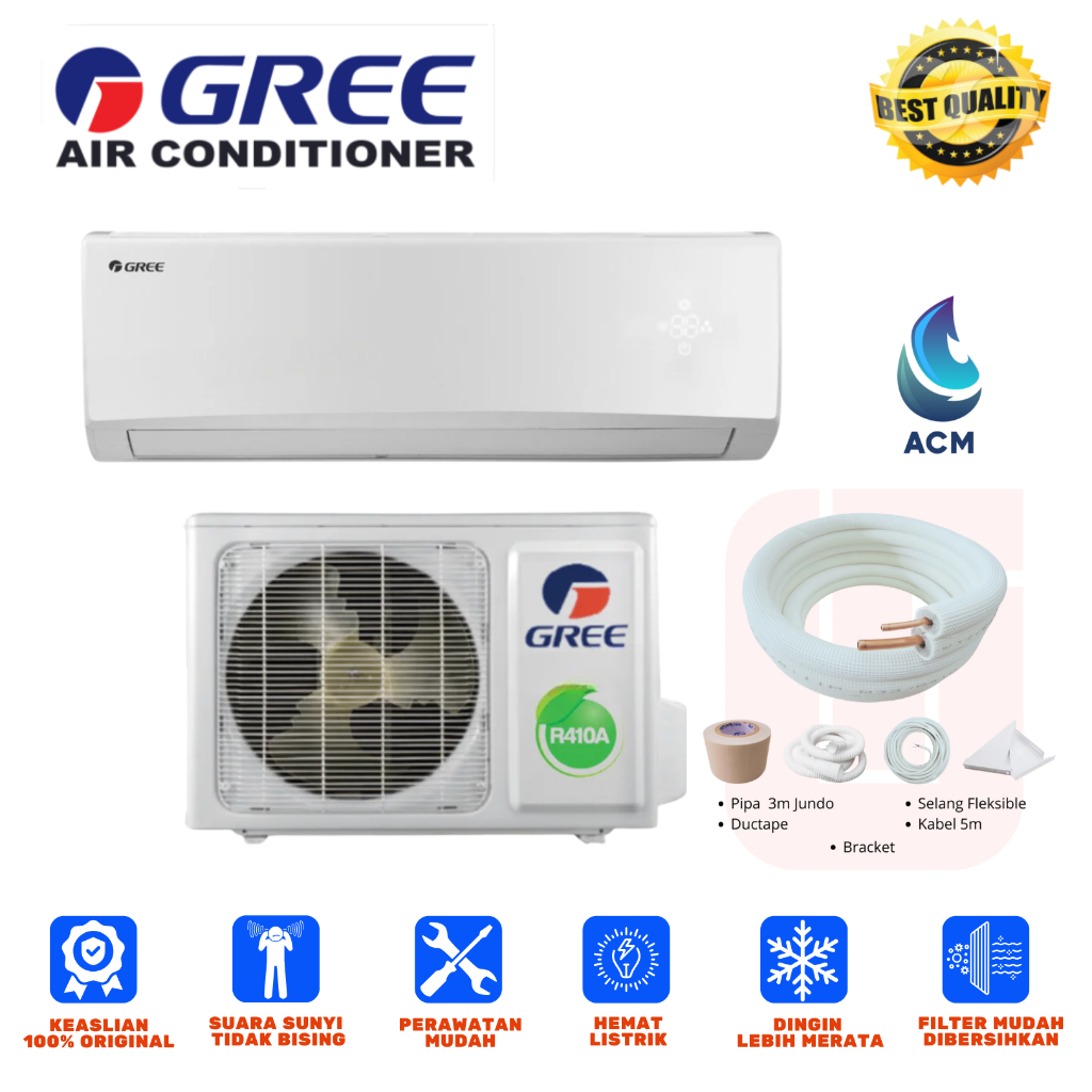 AC GREE 1/2 PK R410a GWC05NAS