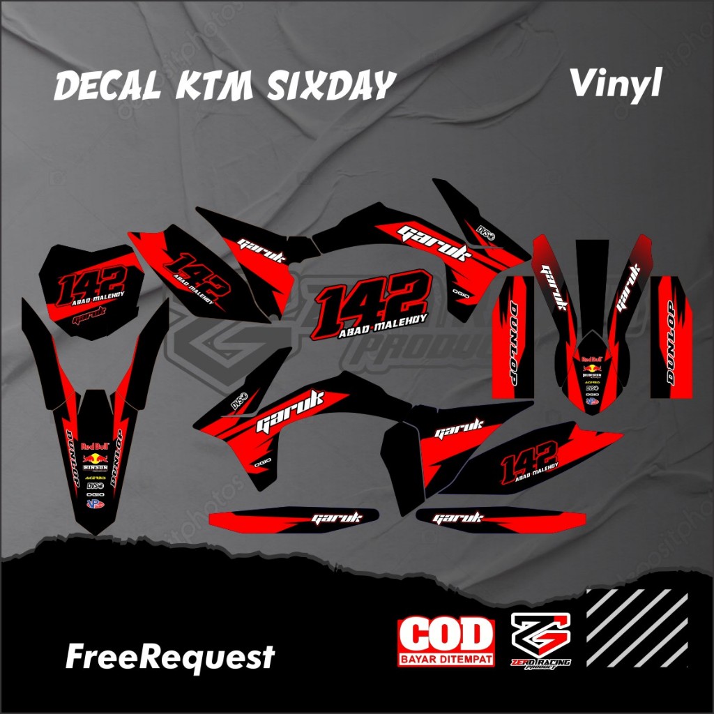 DECAL KTM SIXDAY DECAL KTM 250 KTM 85 FULL BODY STIKER KTM 250