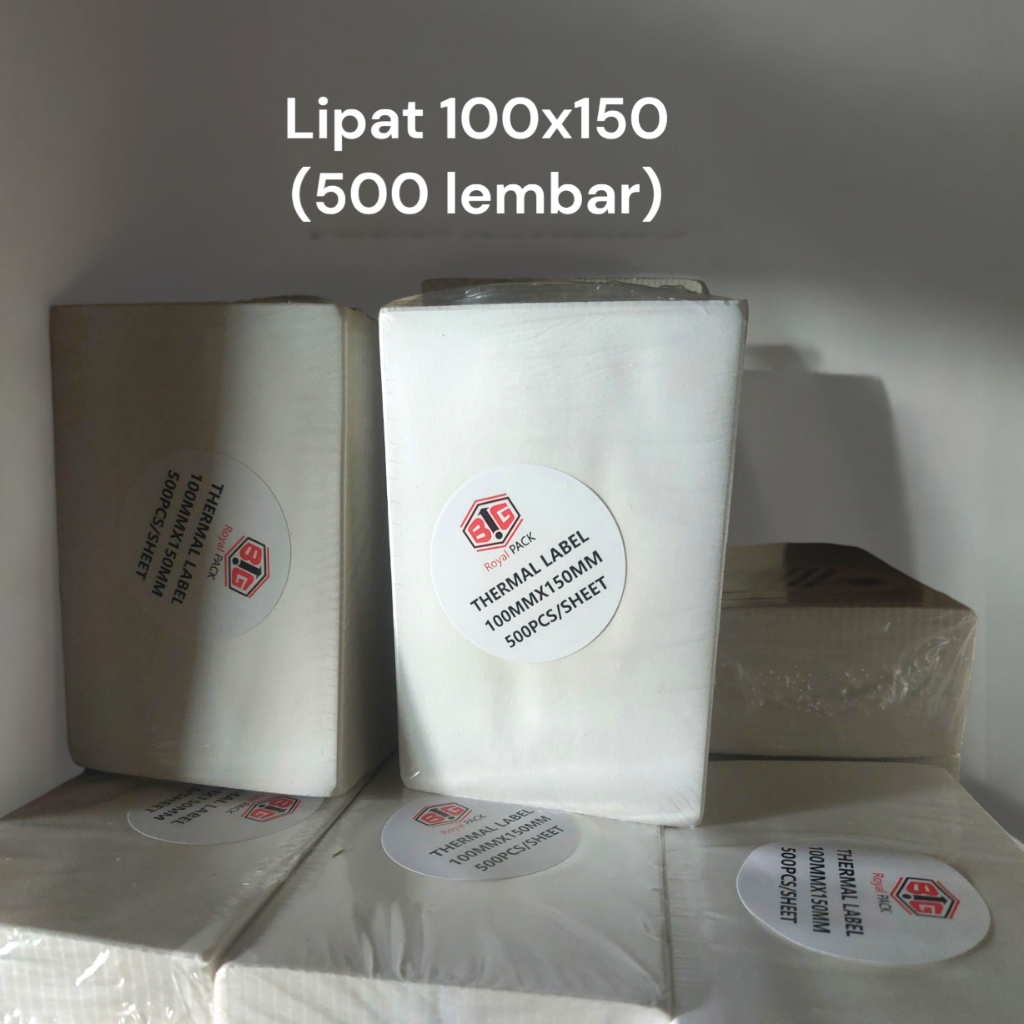 

Thermal resi 100x150 lipat Winstar 100x150 kertas resi pengiriman isi 500 lembar