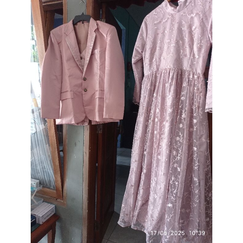 Preloved wedding/pengantin/nikahan/gaun/couple/set