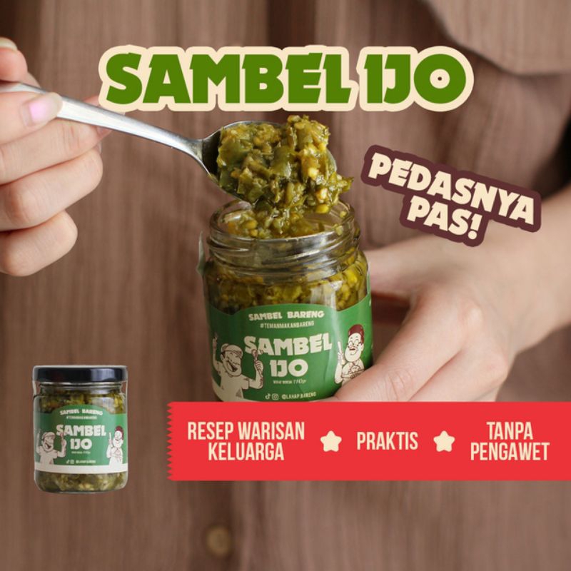 

Sambel Ijo 110gr Pedas Gurih