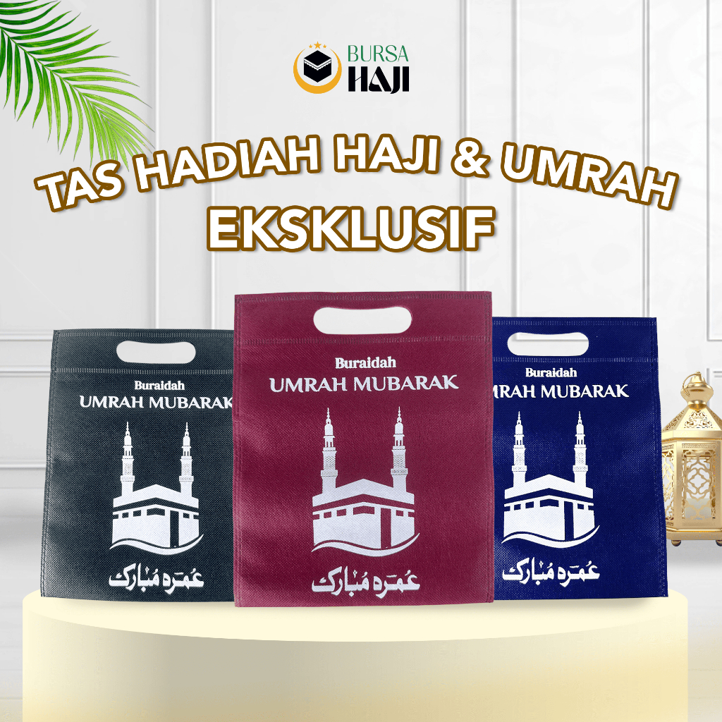 

Paket Hemat 100 Pcs Tas Oleh Oleh Haji Umroh Kabah Nabawi Souvenir Kemasan Hampers Umroh Unik Gift Premium