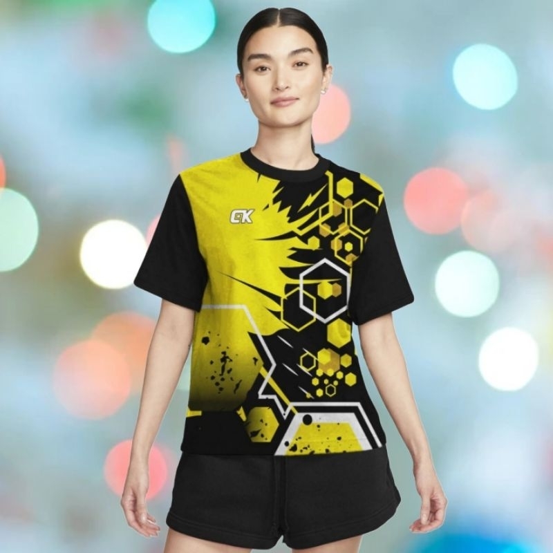 Kaos Olahraga Wanita Jersey Voli Cewek Baju Voli Cewek Printing Premium