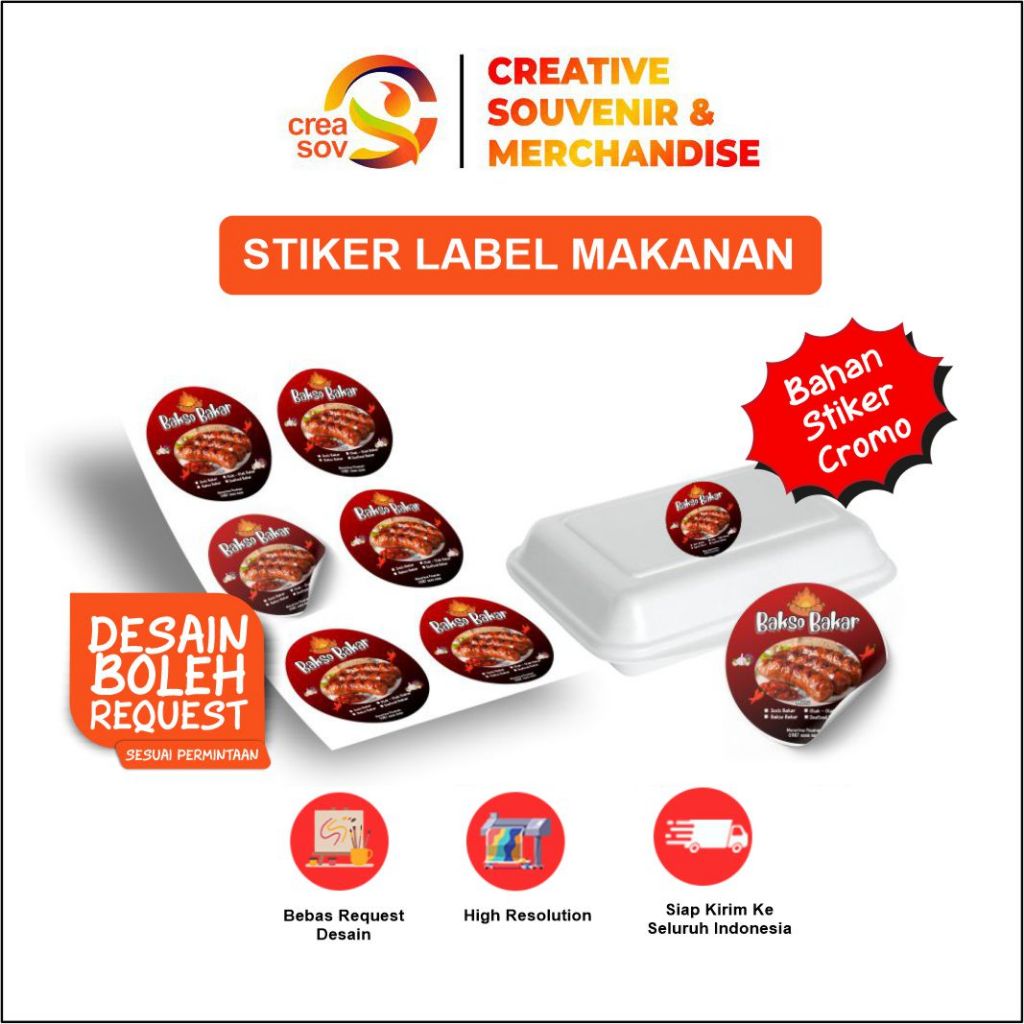 

Creasov – Sticker Bakso Bakar Cromo Bulat Label Makanan Murah Cetak Stiker Cromo Murah Costum