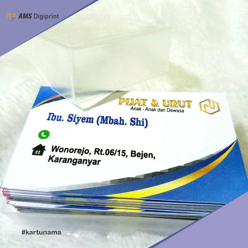 

Cetak Kartu Nama isi 100+ box | bahan artcarton Tebal