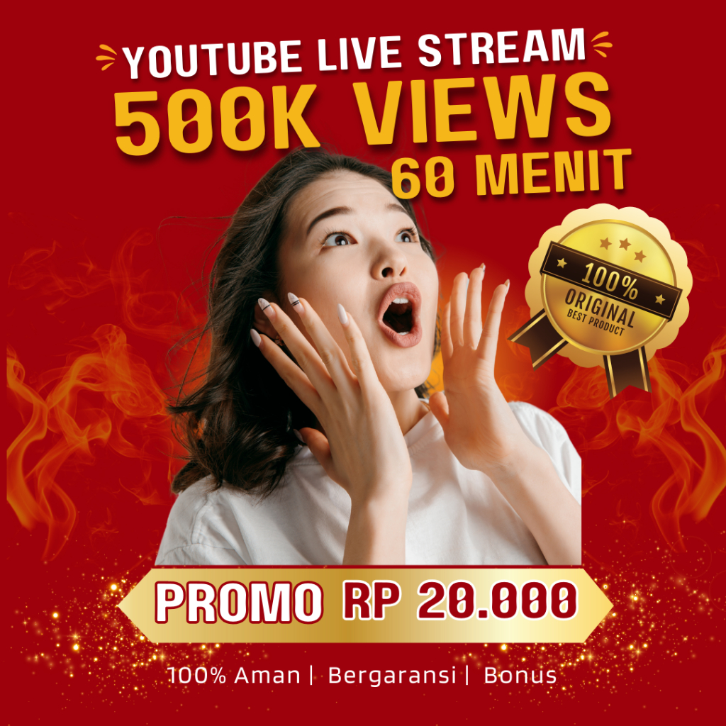 Views Live YouTube 60 menit | Views YouTube premium | YouTube live stream views | 100% Concurrent