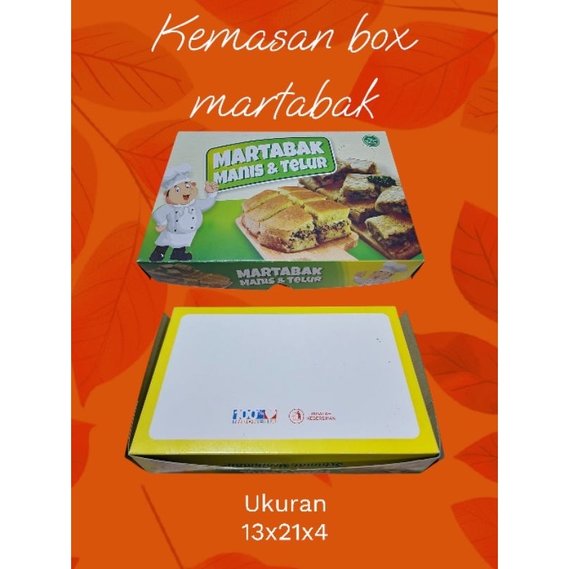 

50 pcs kardus martabak/kemasan martabak/kertas wadah martabak