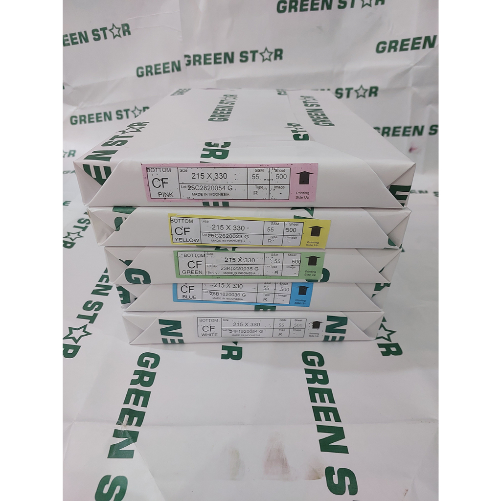 

Kertas NCR BOTTOM merk GREEN STAR / F4