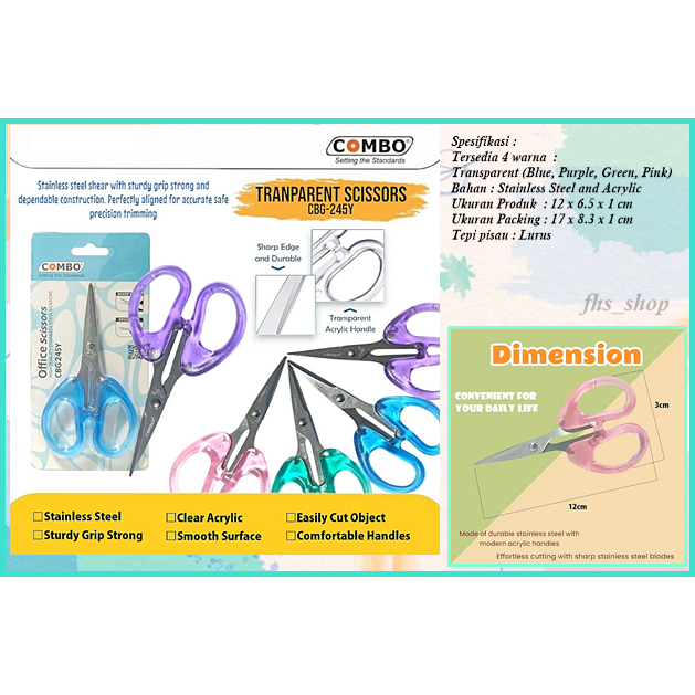 

Gunting Transparan Warna Gunting Aesthetic Gunting Kertas Gunting Lucu Clear Color Students Scissors