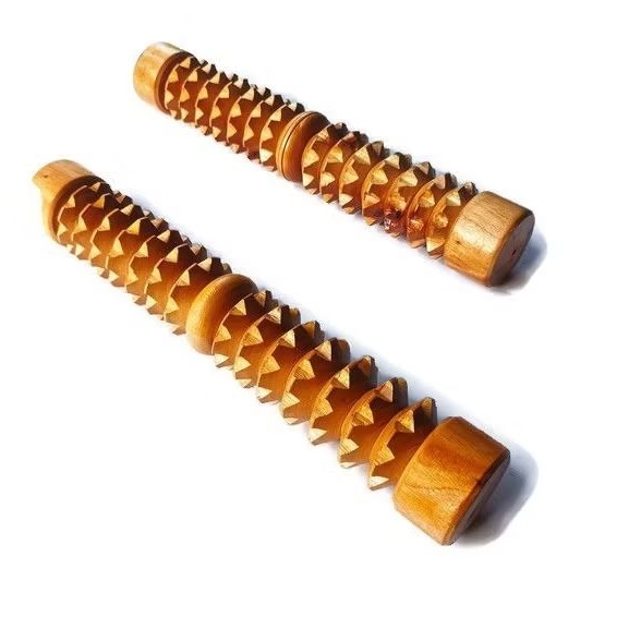 Alat terapi refleksi pijat telapak kaki kayu