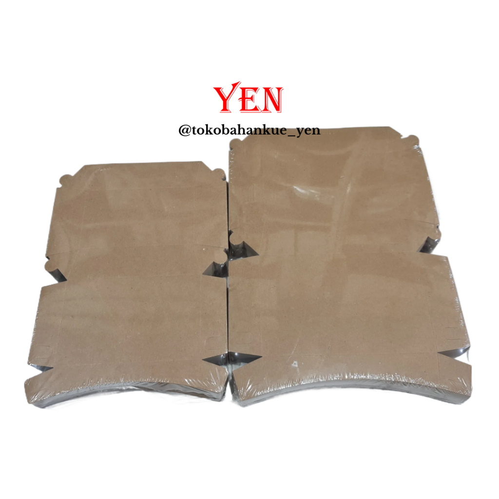 Paper Lunch Box Bahan Kraft / Lunch Box Paper Coklat (100pcs)