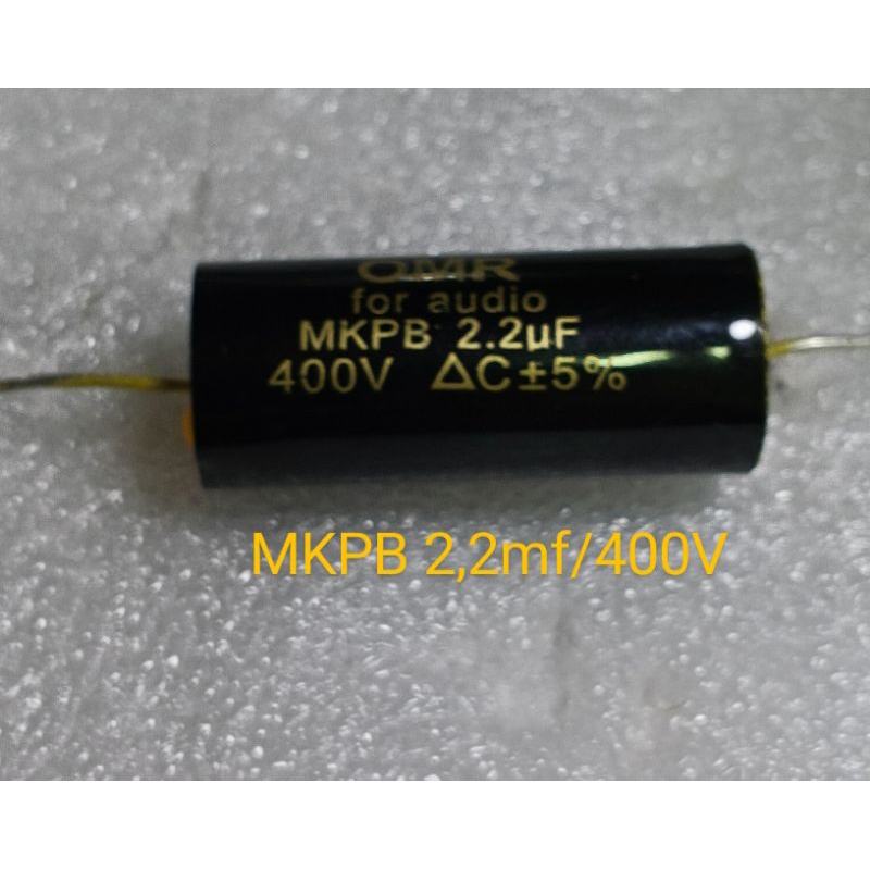 KAPASITOR AUDIOPHILER MKPB 2.2 UF/400VOLT CAPASITOR MKPB HITAM OMR ASLI ORIGINAL