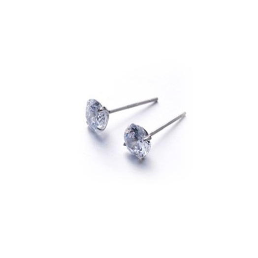 Anting - Silver Titanium Crystal Zircon Anti Alergic Anti Karat Tiaria Jewelry / Perhiasan Aksesoris