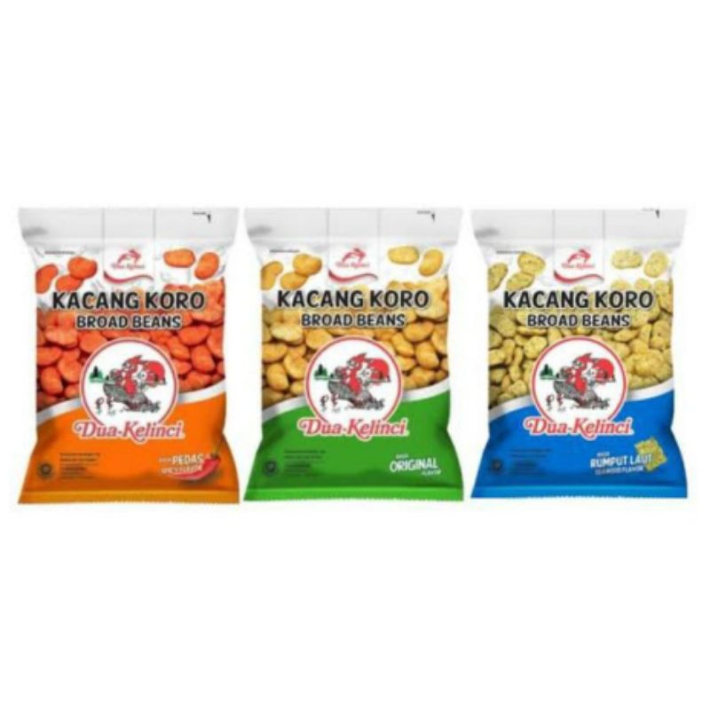 

Kacang Koro Dua Kelinci 1 renceng 10pcs @14gr